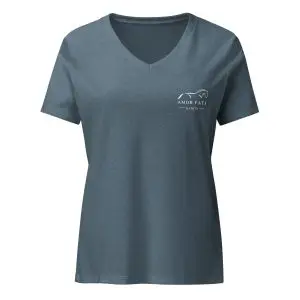 women’s relaxed v neck t shirt